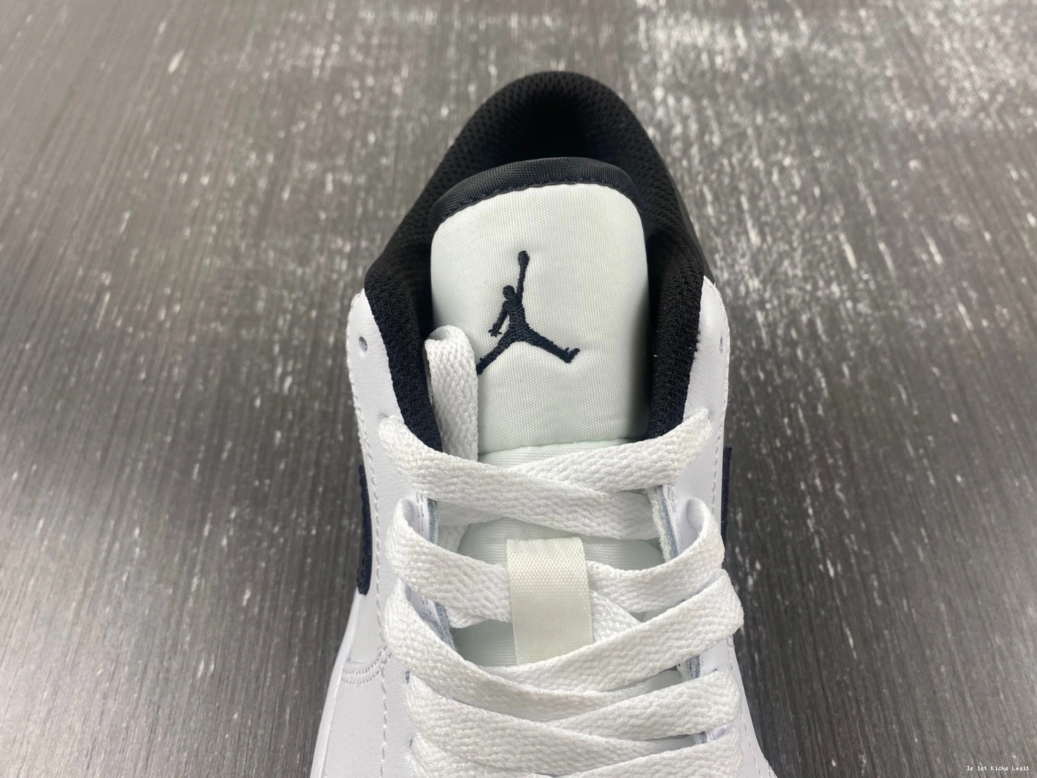 553558-132 Low Jordan Men's Black 1 White - 0916